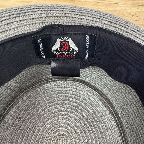 Jaxon Hats Toyo Straw Braid Pork Pie Hat Gray - Picture 7 of 11
